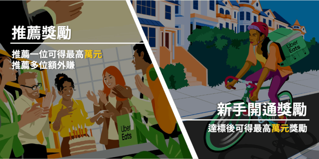 Featured image for Uber Eats 外送合作夥伴 新手獎勵活動