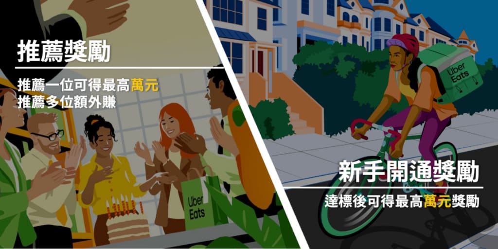 Featured image for Uber Eats 外送合作夥伴 新手獎勵活動