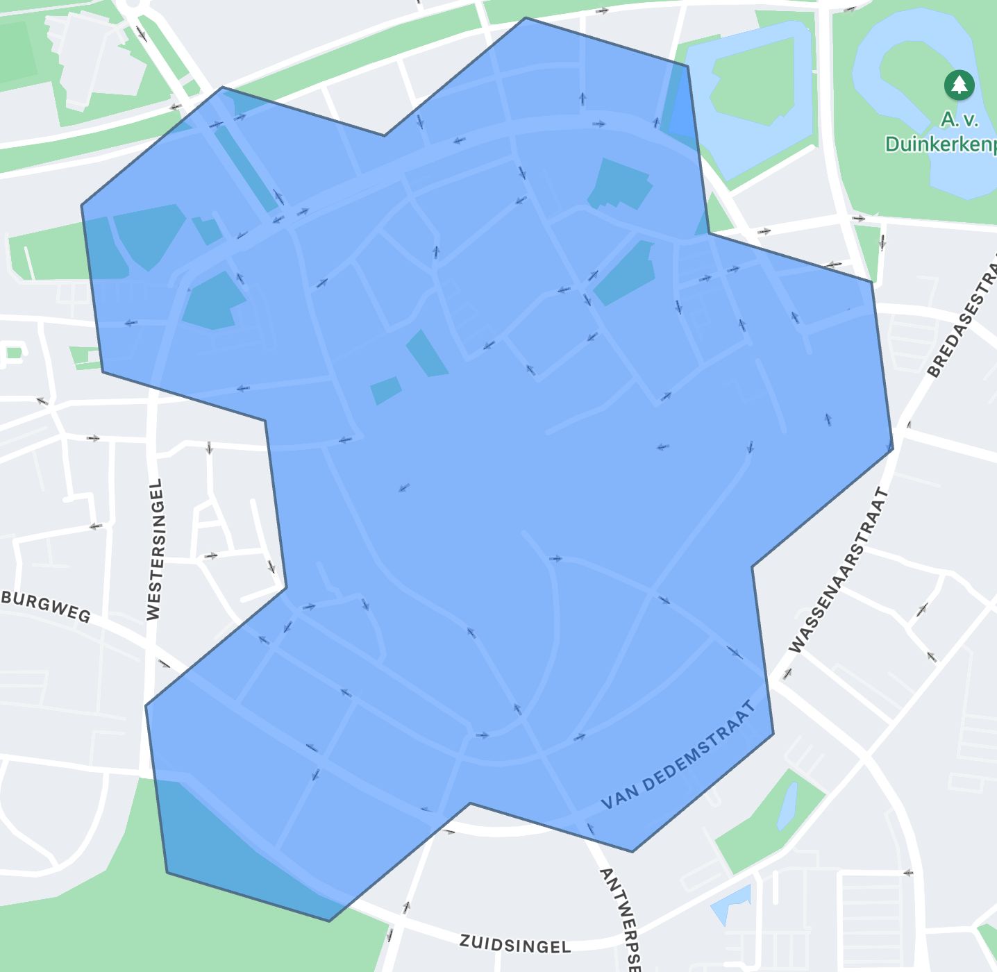 Bergen op Zoom Delivery Zone