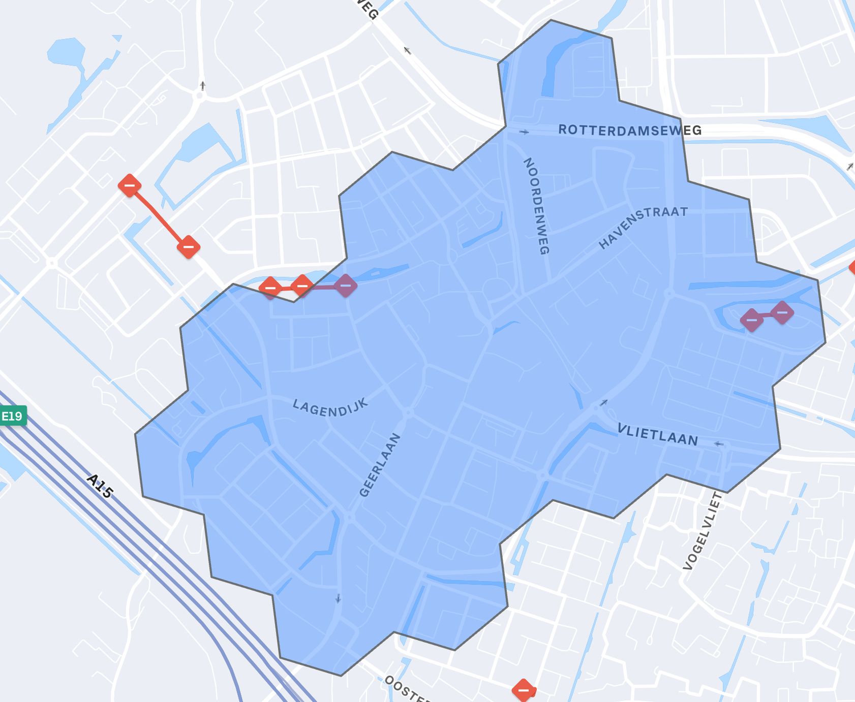 Ridderkerk Delivery Zone