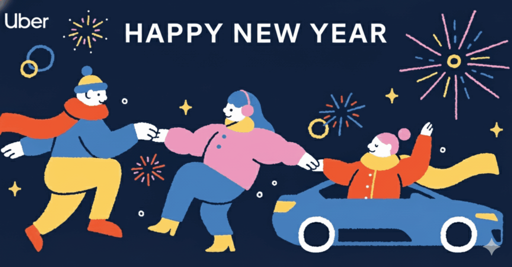Featured image for Uber App 與你一起迎接 2026 – 瞭解跨年夜叫車指南與交通管制資訊