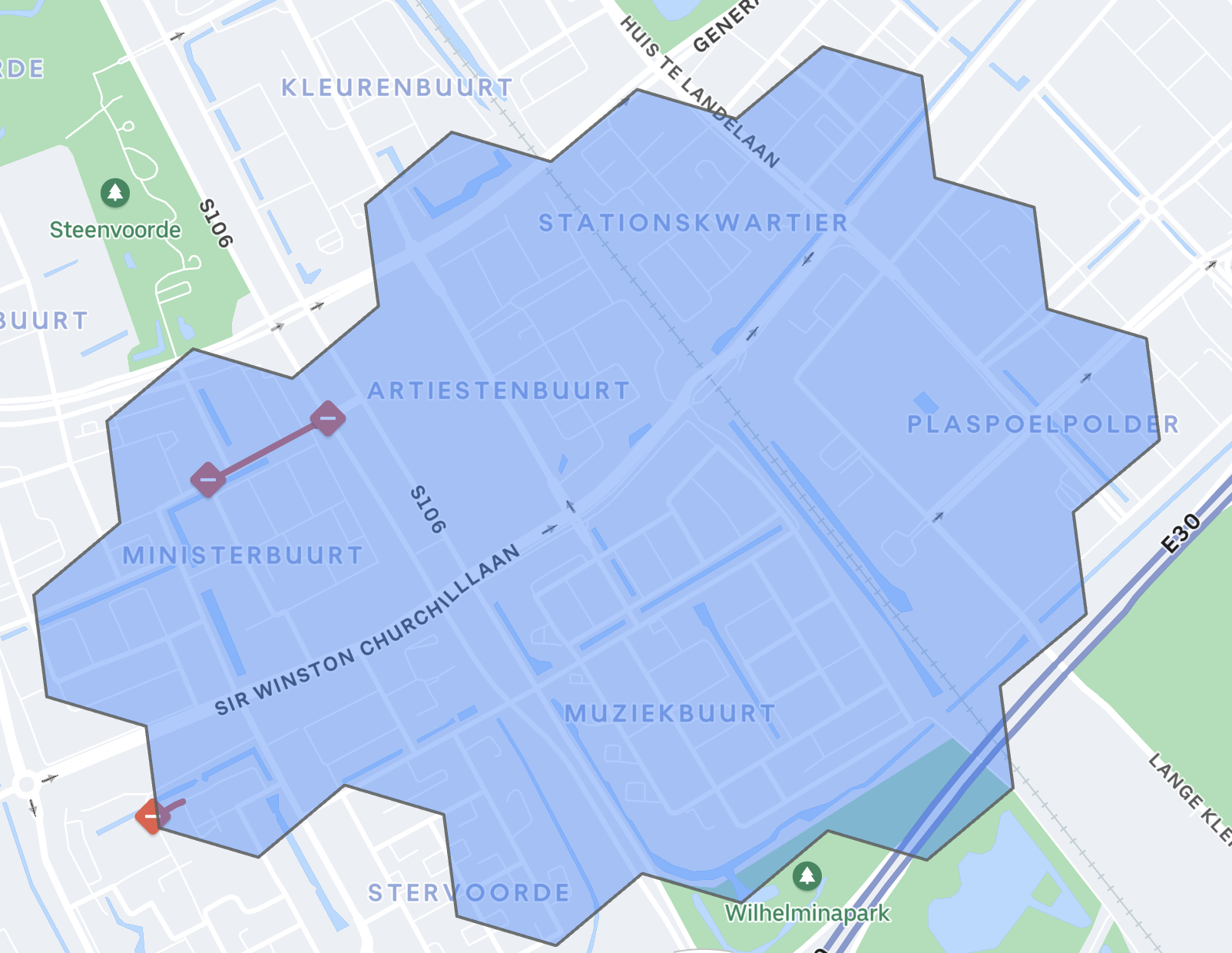 The Hague Rijswijk Delivery Zone